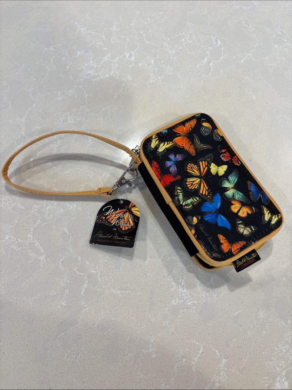 Harold Feinstein Wings of Wonder wristlet NWT
